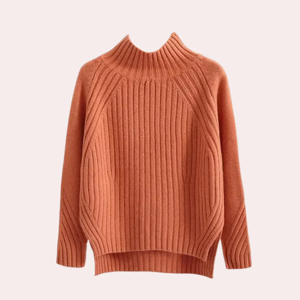 Catalina - stylish knitted turtleneck jumper for women