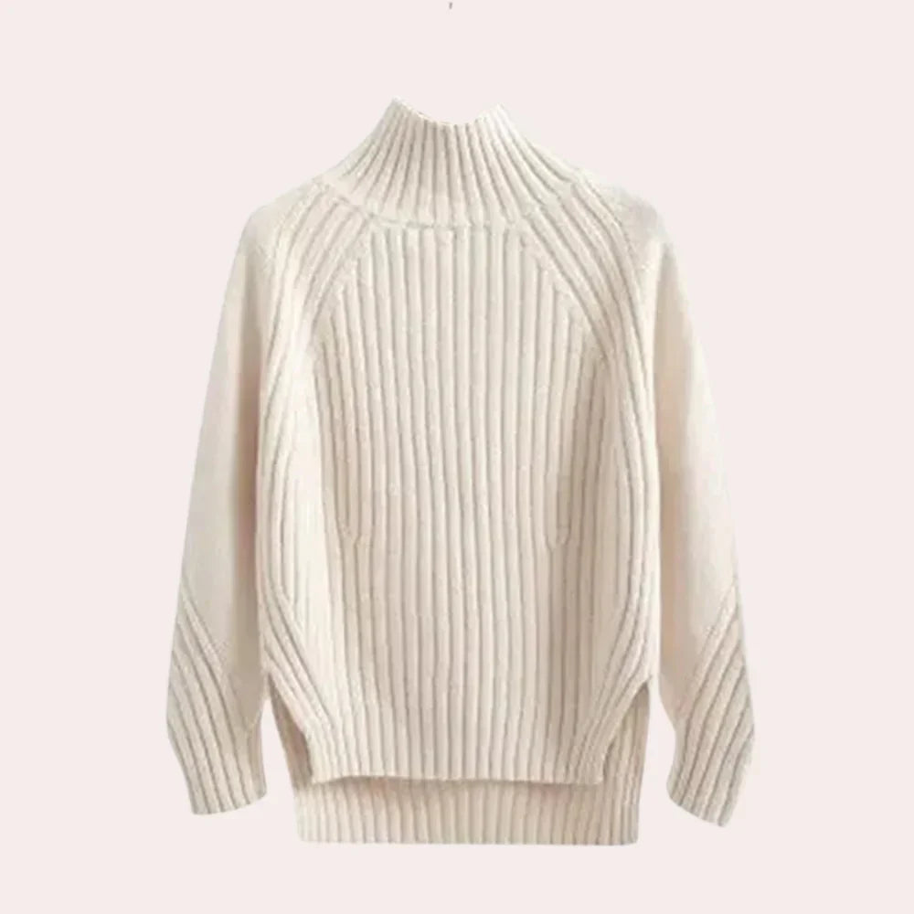 Catalina - stylish knitted turtleneck jumper for women