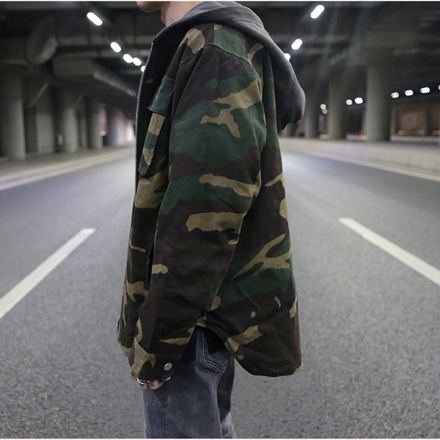 Ethane - trendy camouflage hoodie for men