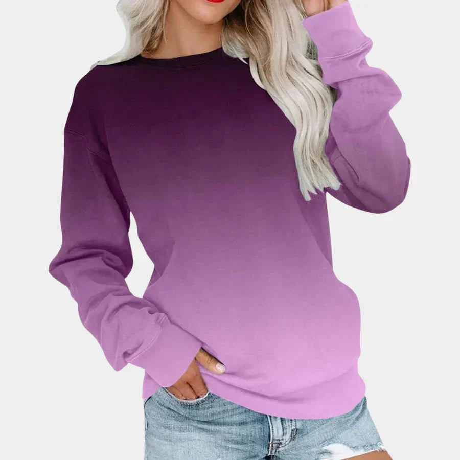 Ivet - trendy gradient jumper for women