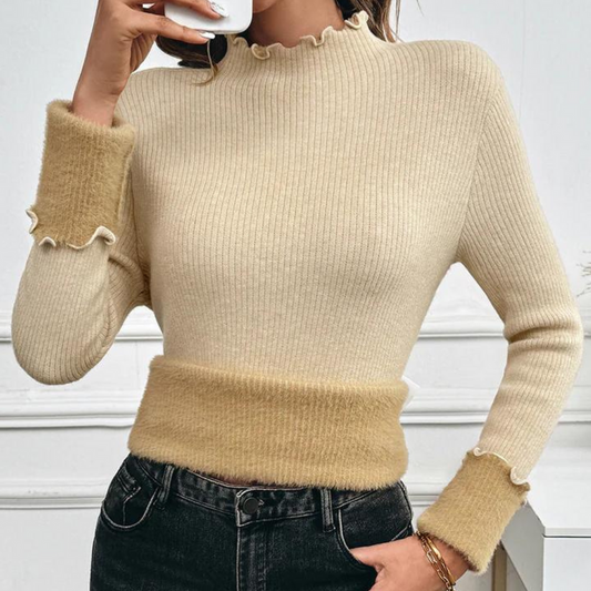 Ianthe - elegant warm jumper for women