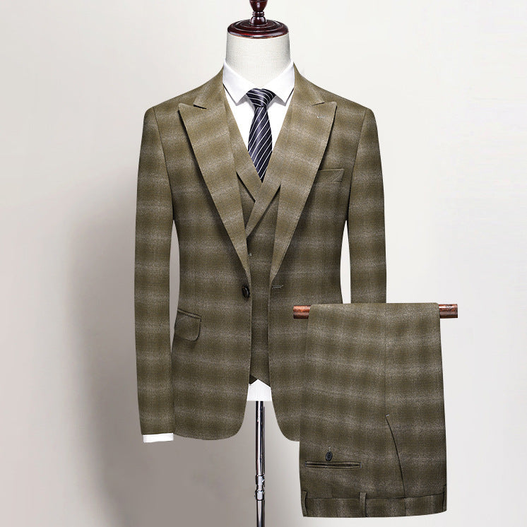 Charles Morrison Plaid Formal Trio Set