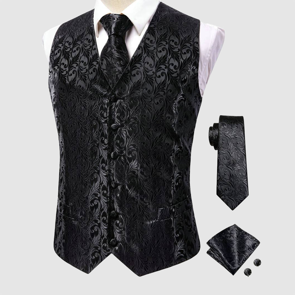 Charles Morrison Vintage Vest and Tie Set