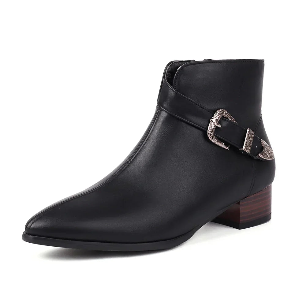 Chelsea Western Leather Boots