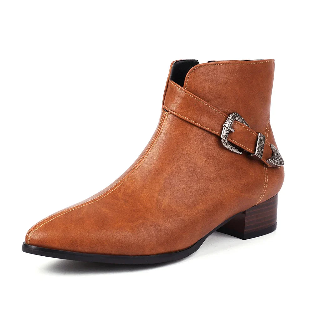 Chelsea Western Leather Boots