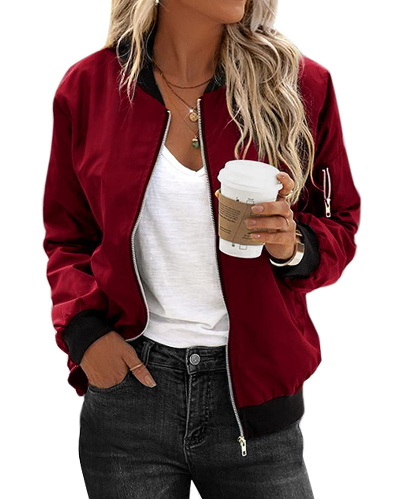 Stylish streetwear bomber jacket - meredith