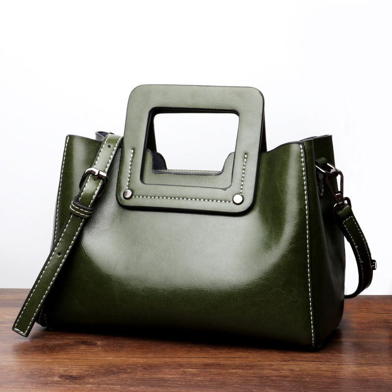 Daliene Polished Genuine Leather Bag