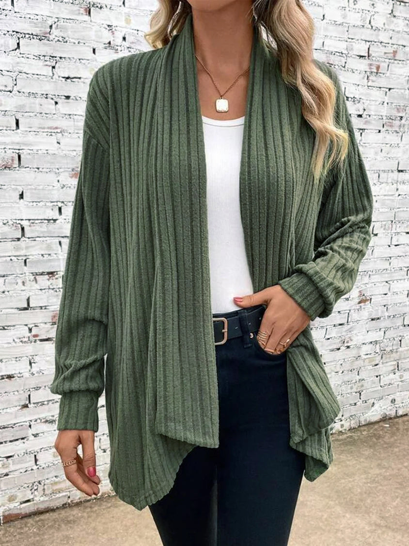 Olivia | Ribbed Cardigan