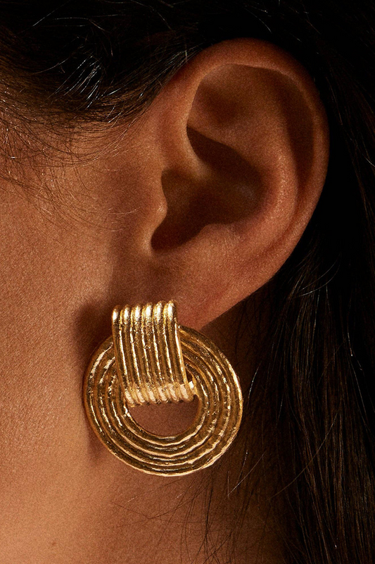 Elvire Round Earrings