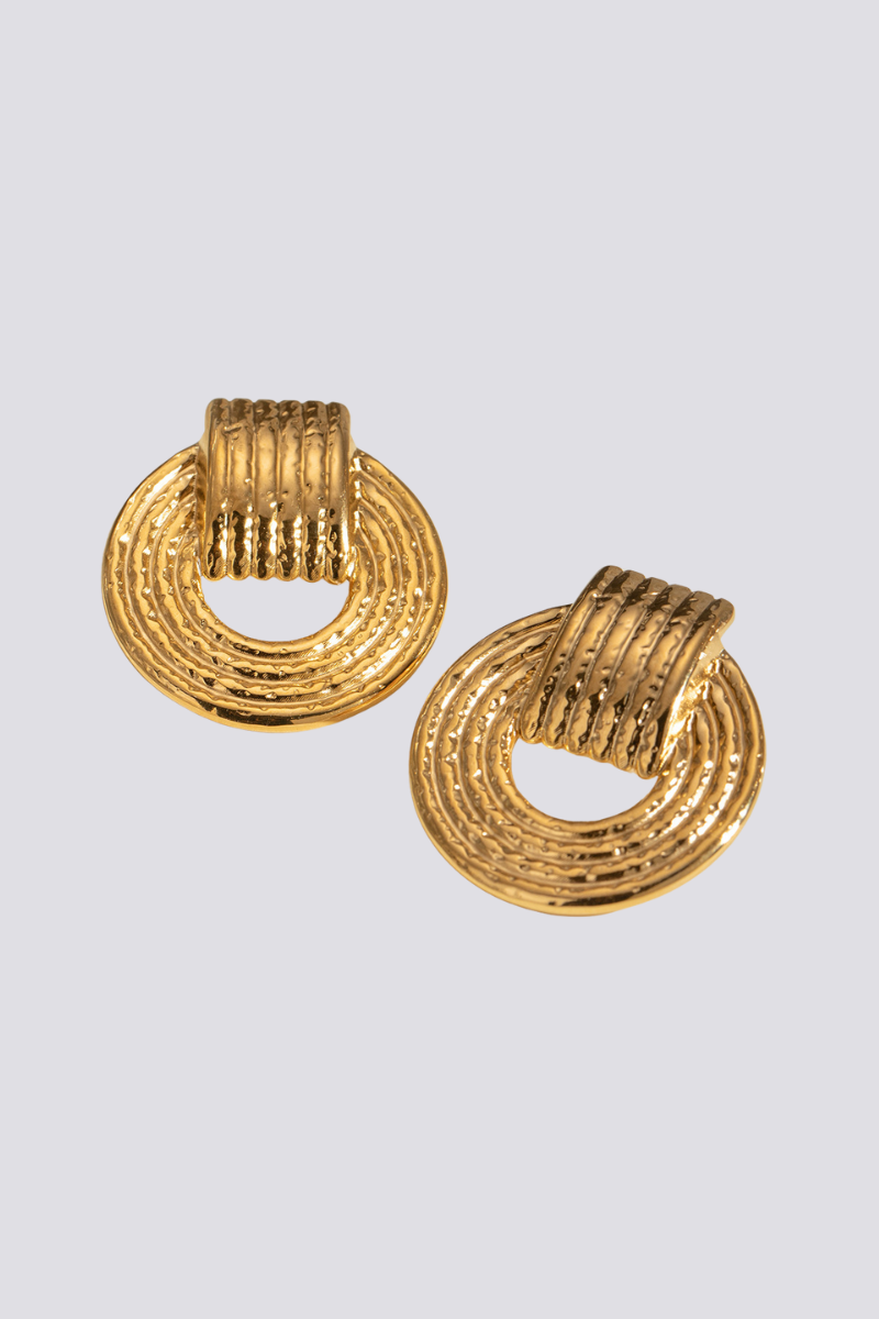 Elvire Round Earrings