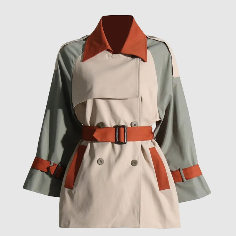 Emie Daly Patchwork Trench Coat