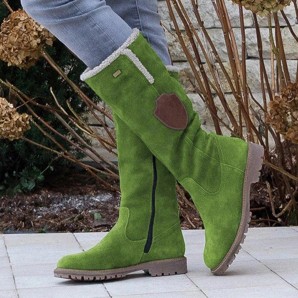 Ivette - women's vintage-style suede boots