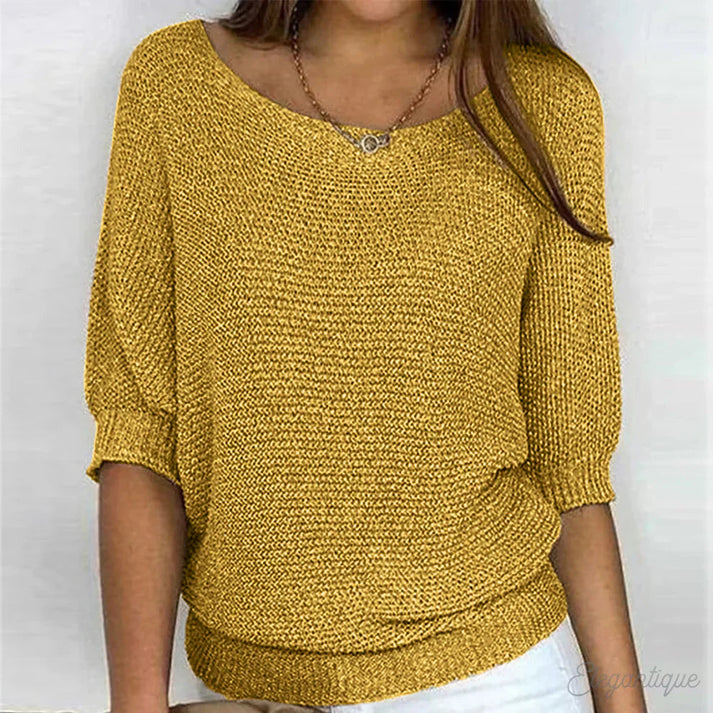 Erin sweater | stylish cross knitted sweater for women