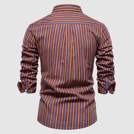 Frank Hardy Madera Striped Long Sleeve Shirt