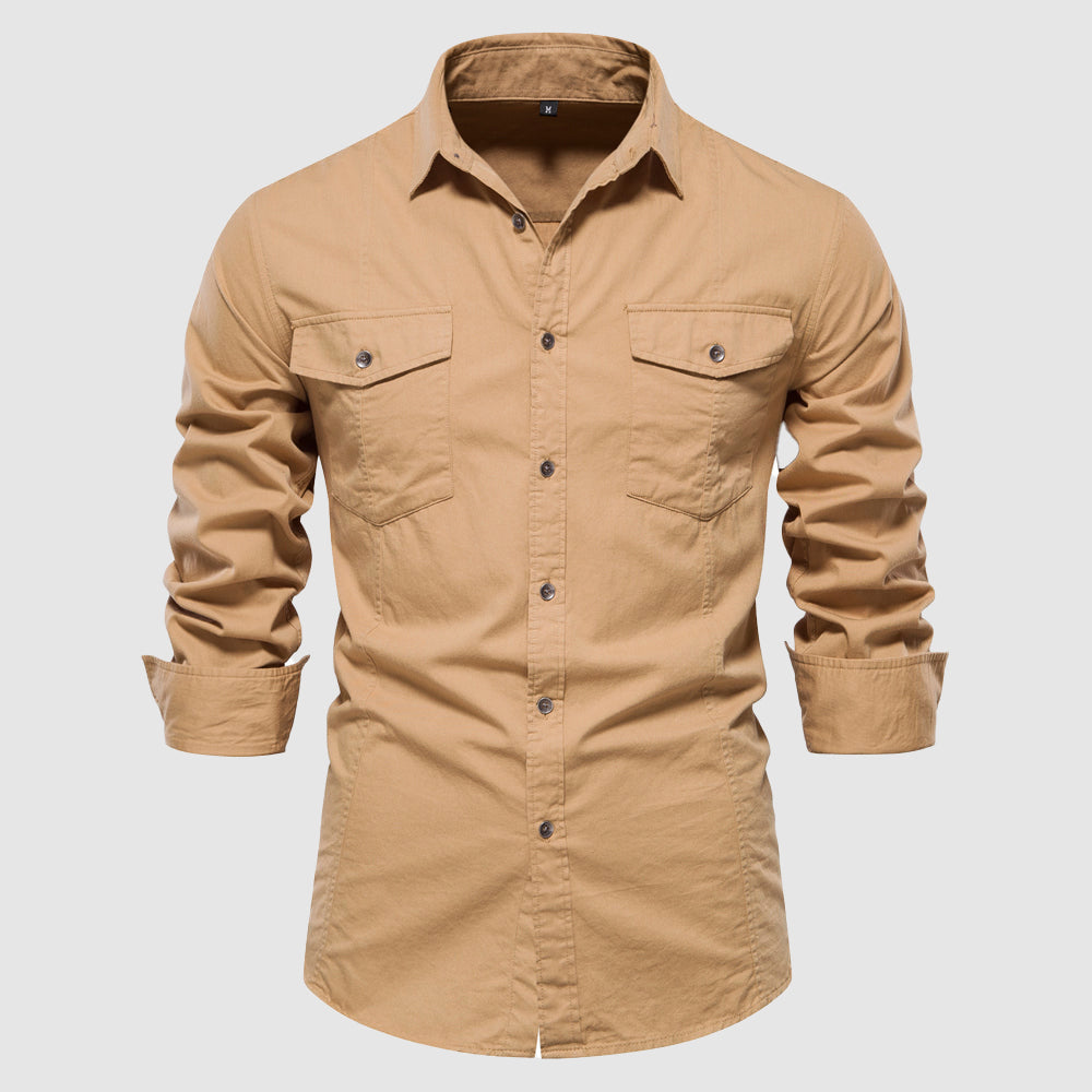 Frank Hardy Military Style Cotton Shirt