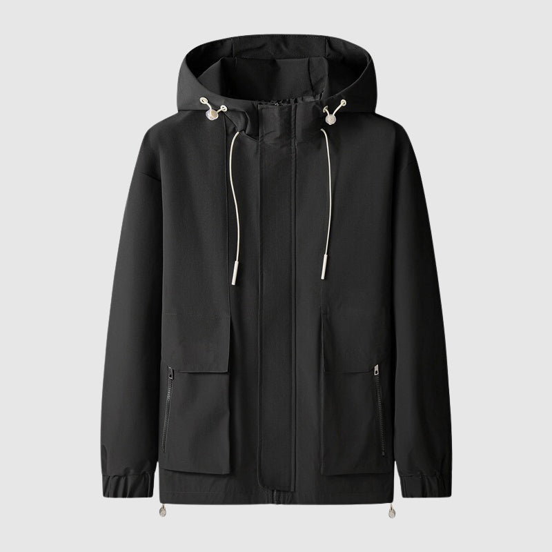 Frank Hardy Noir Hooded Jacket