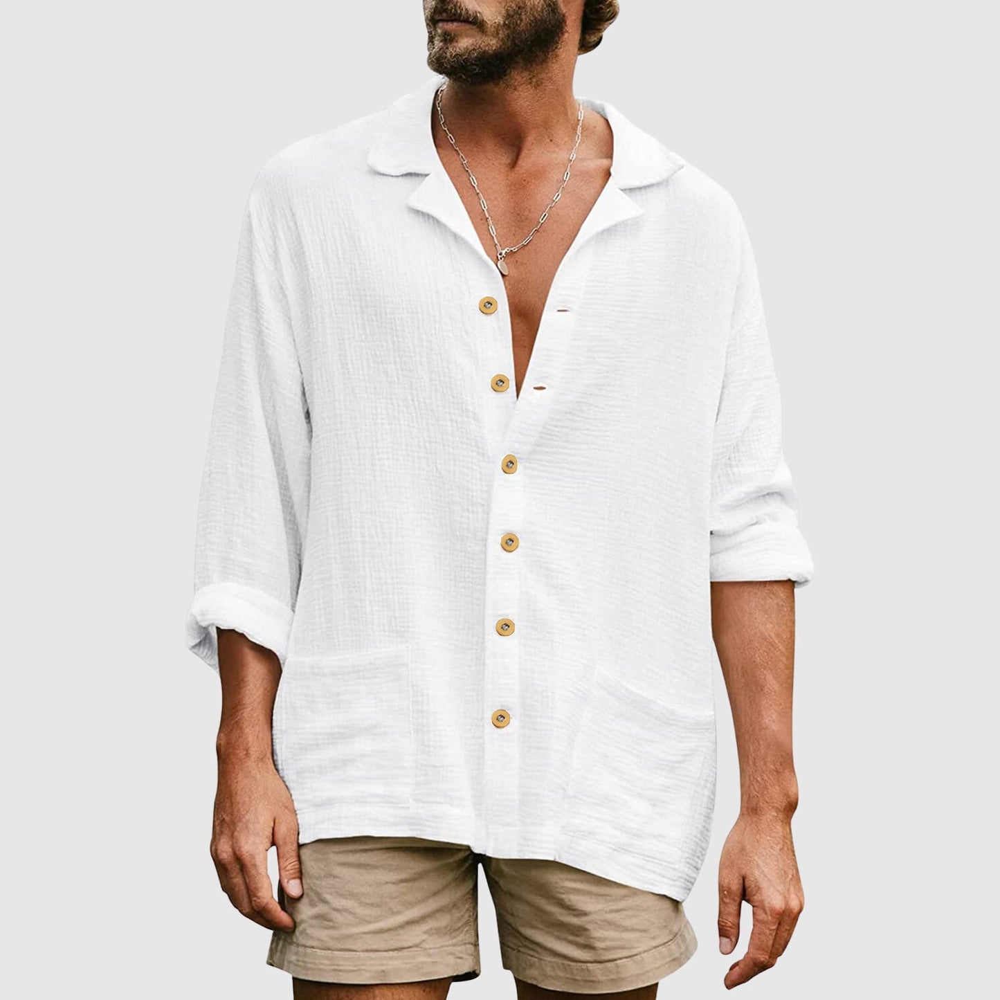 Frank Hardy Tropical Island Linen Shirt