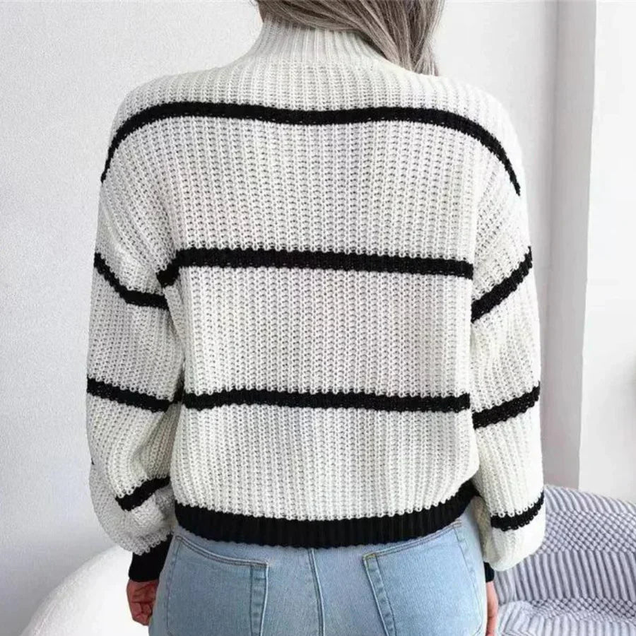 Cosy - cotton women's jumper with an elegant cut