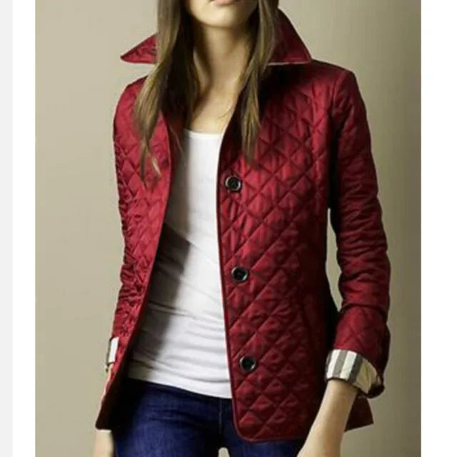 Elegant women's jacket in silk and cotton for autumn/winter