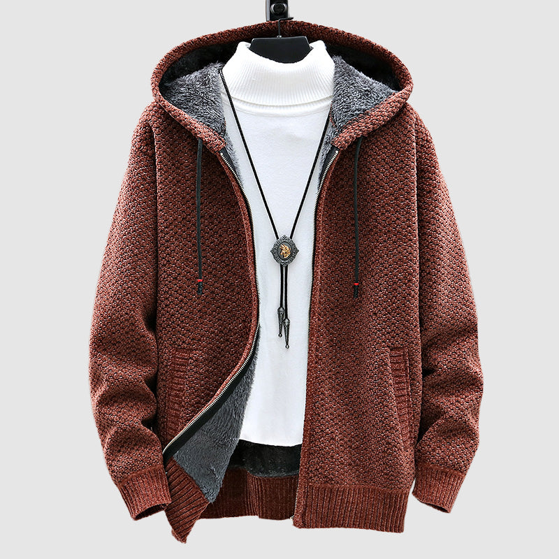 Leonardo Hooded Warm Cardigan