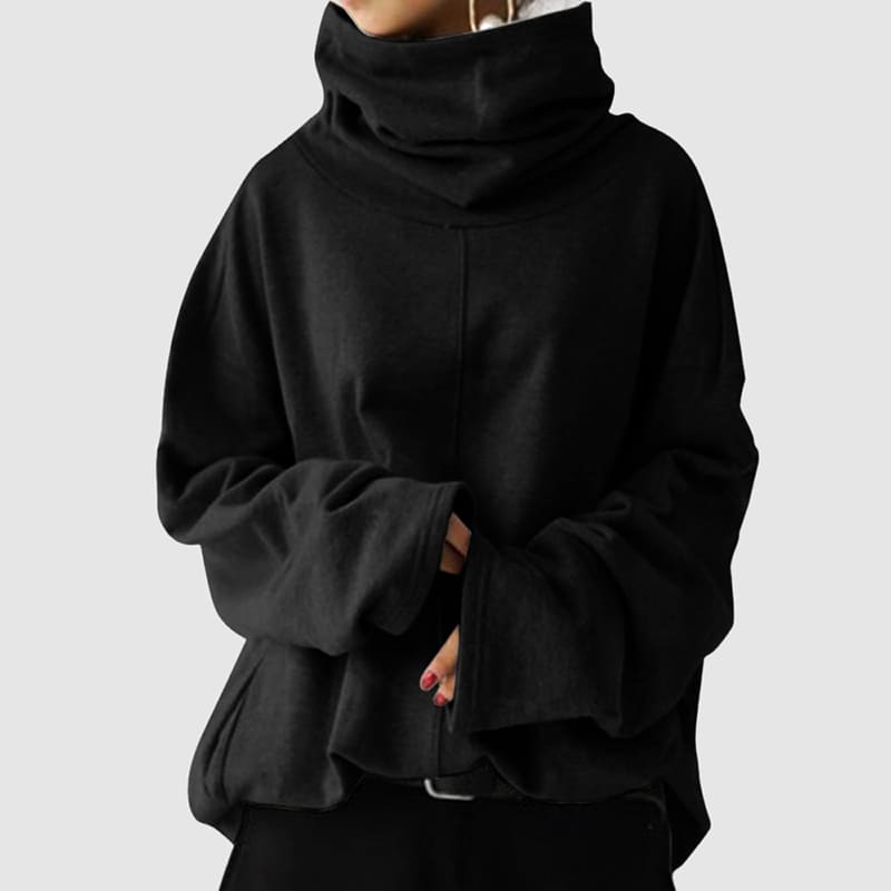 London Oversized Turtleneck Hoodie