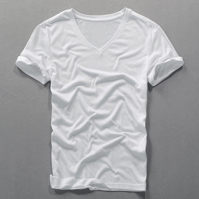 London V-Neck Cotton Shirt