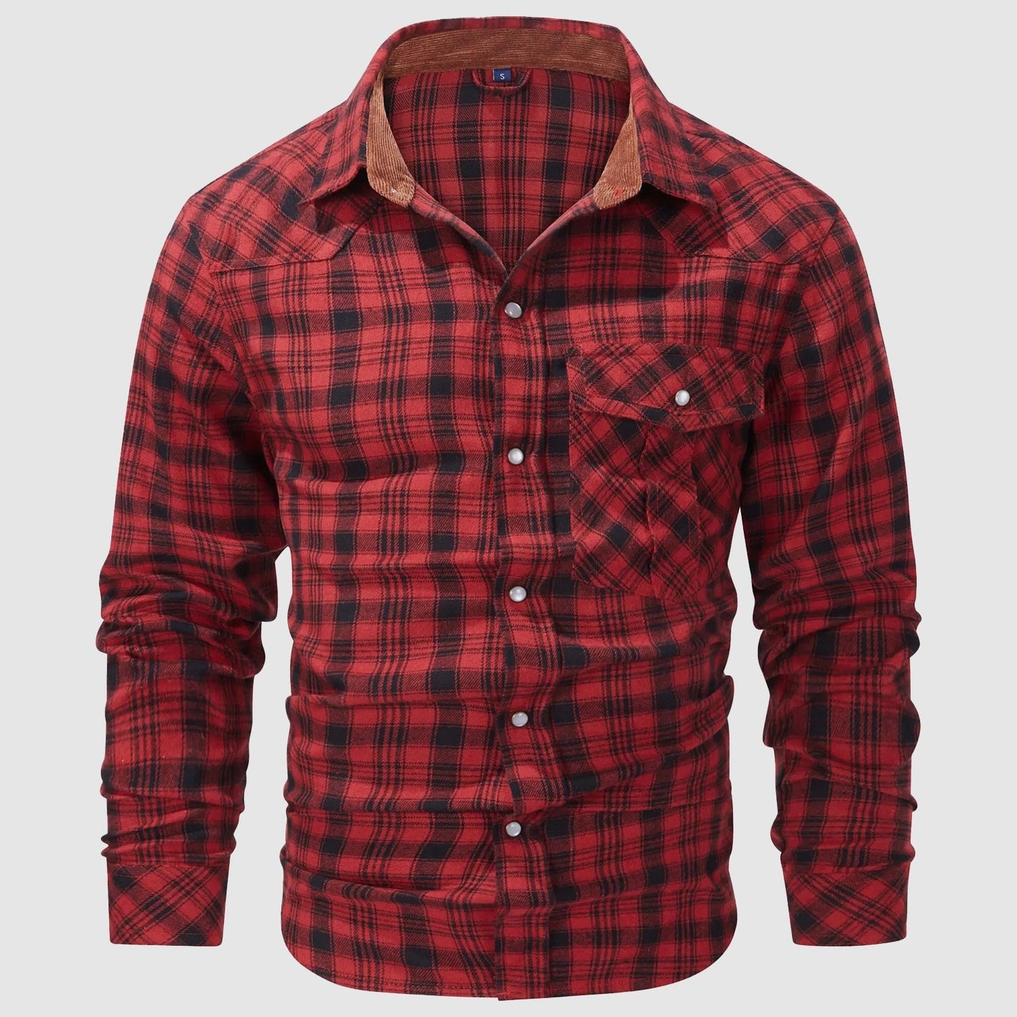 Louis Martin Plaid Flannel Shirt