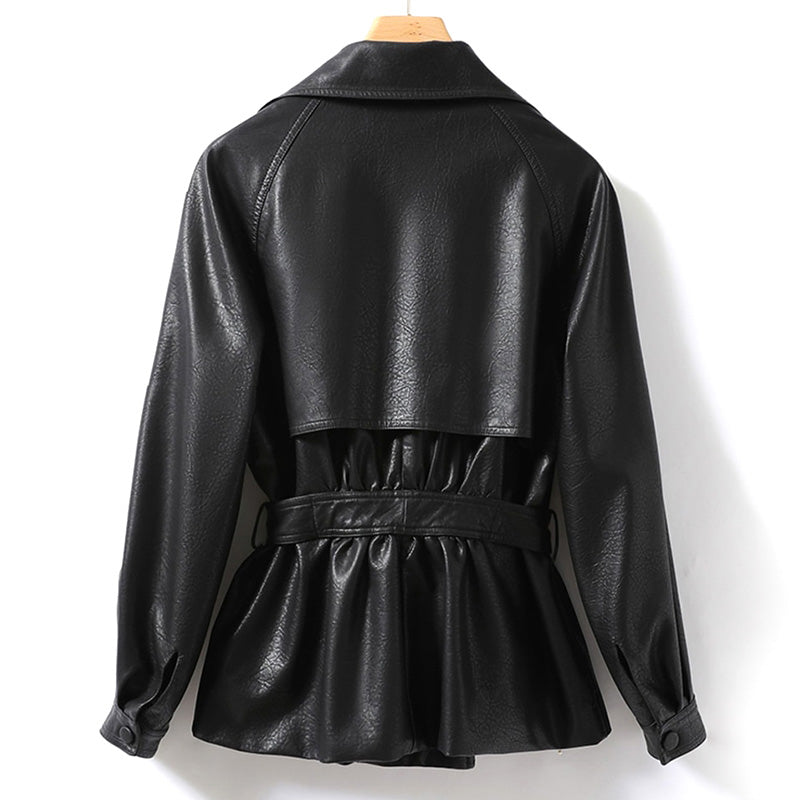 Malin-Tassou Genuine Leather Coat