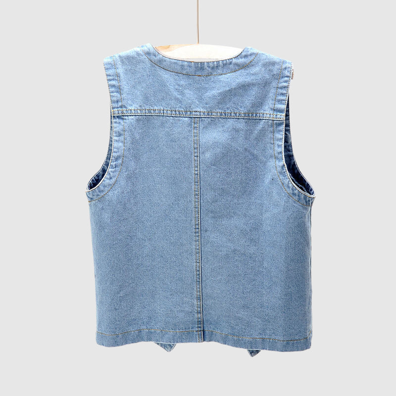 Malin Tassou Modern Denim Vest