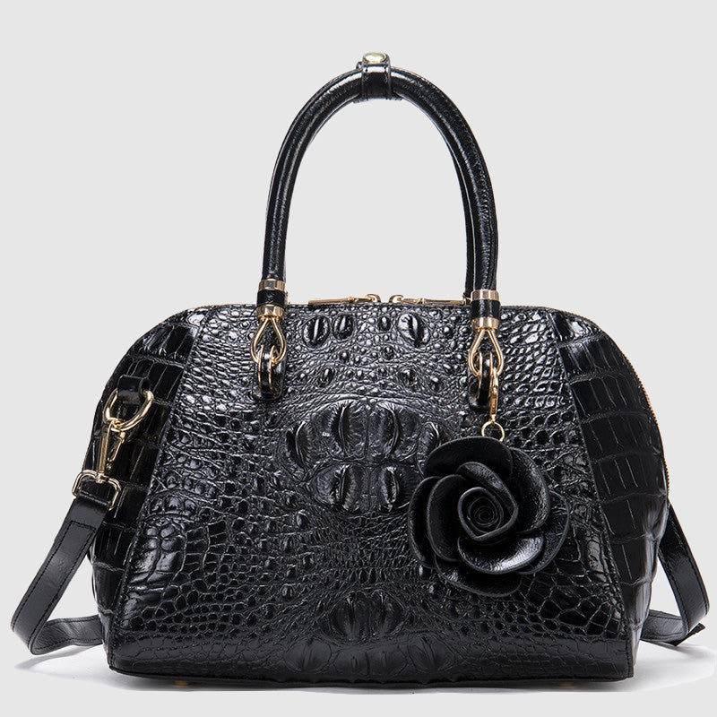 Marie Veccini Rose Designer Leather Bag