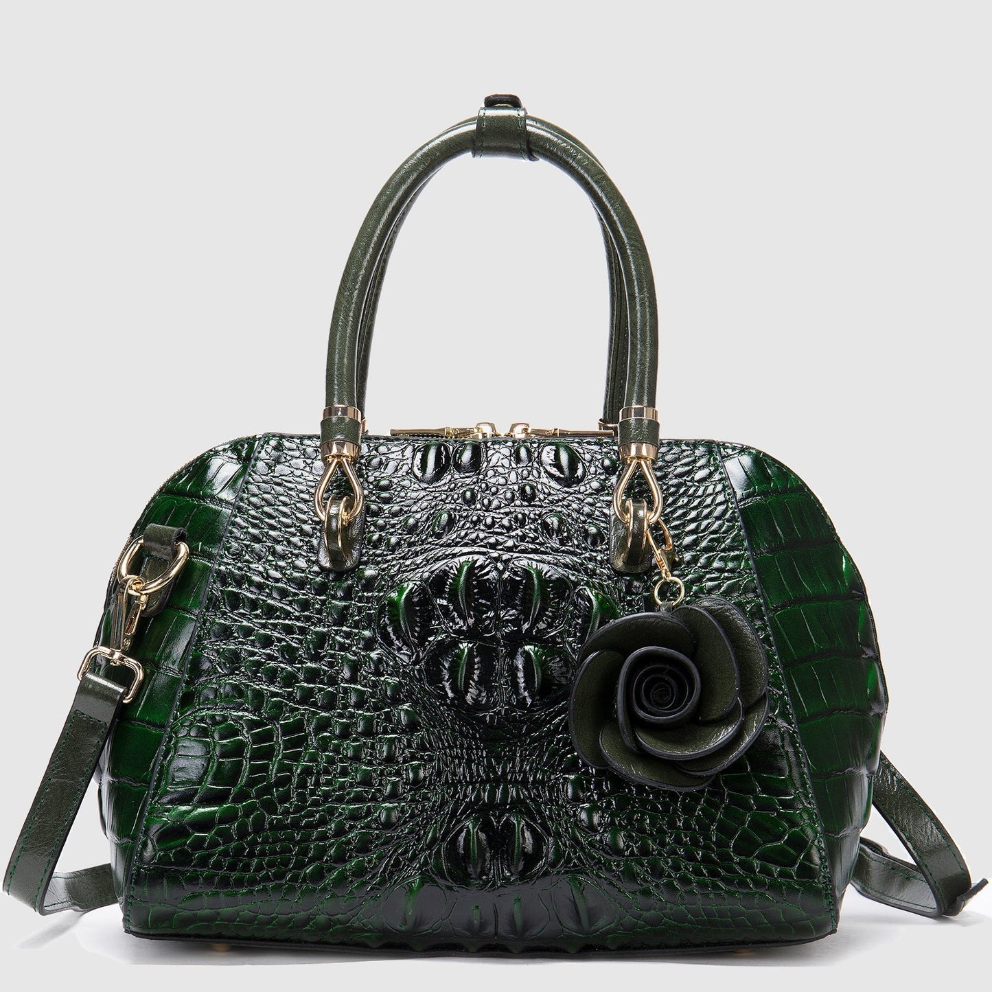 Marie Veccini Rose Designer Leather Bag