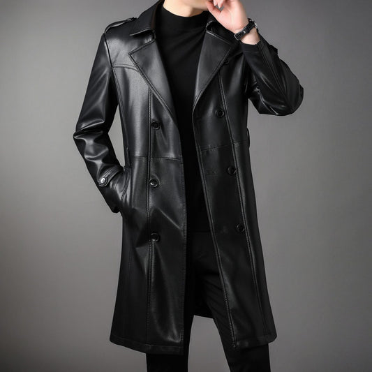 Marksman Long Leather Coat