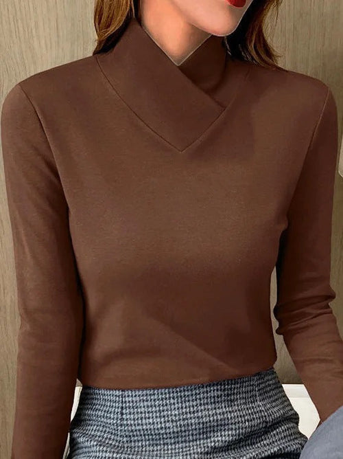 Elara - elegant turtleneck sweater with high collar