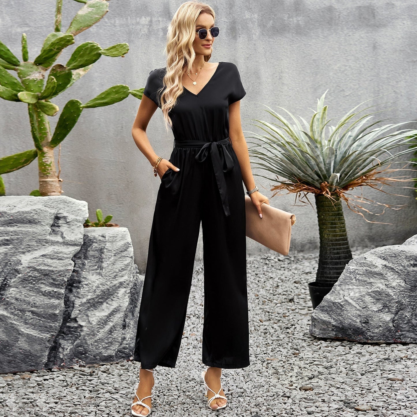 Nancy - Relaxed Wide Leg Jumpsuit