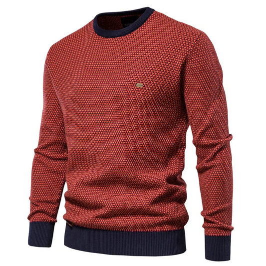 Sky Madrid - Bern Wool Cross Stitch Sweater