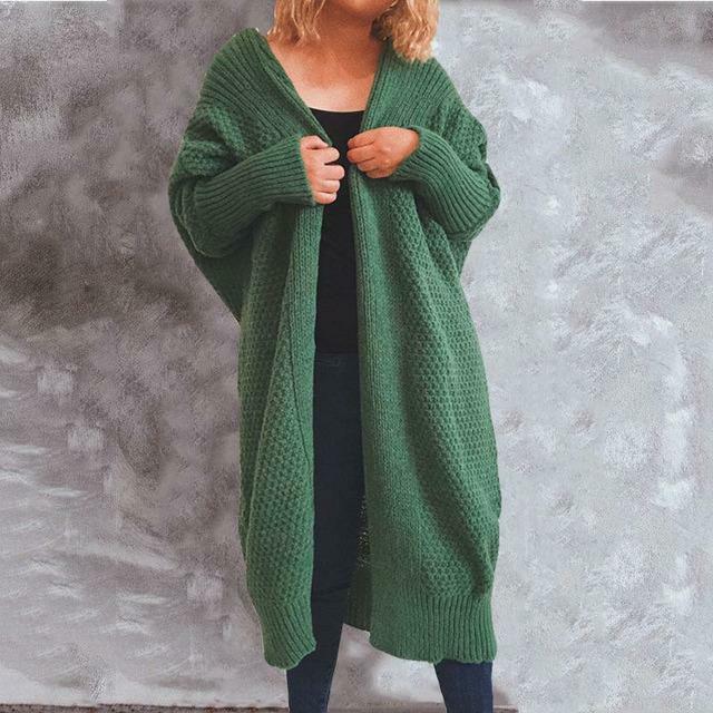 Vintage Solid Knitted Cardigan