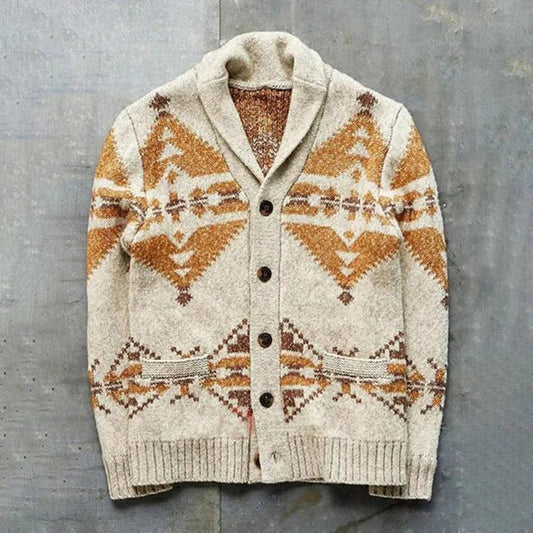 Vintage-style jackets in cosy knitwear for men