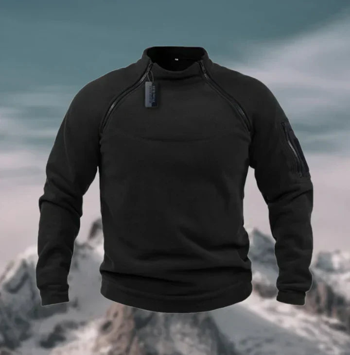 Windproof warm fleece men's jumper