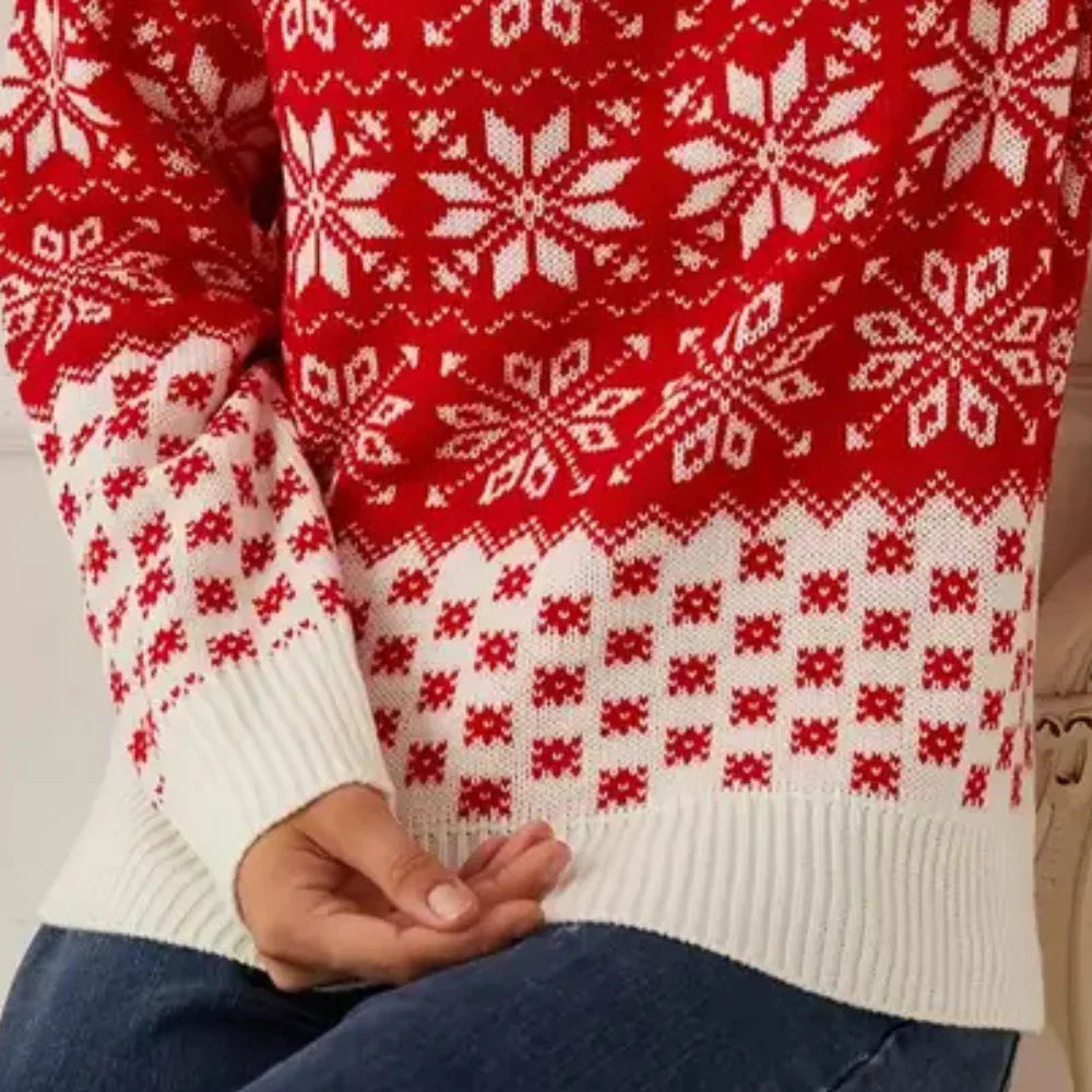 Guida - Christmas snowflake jumper for ladies