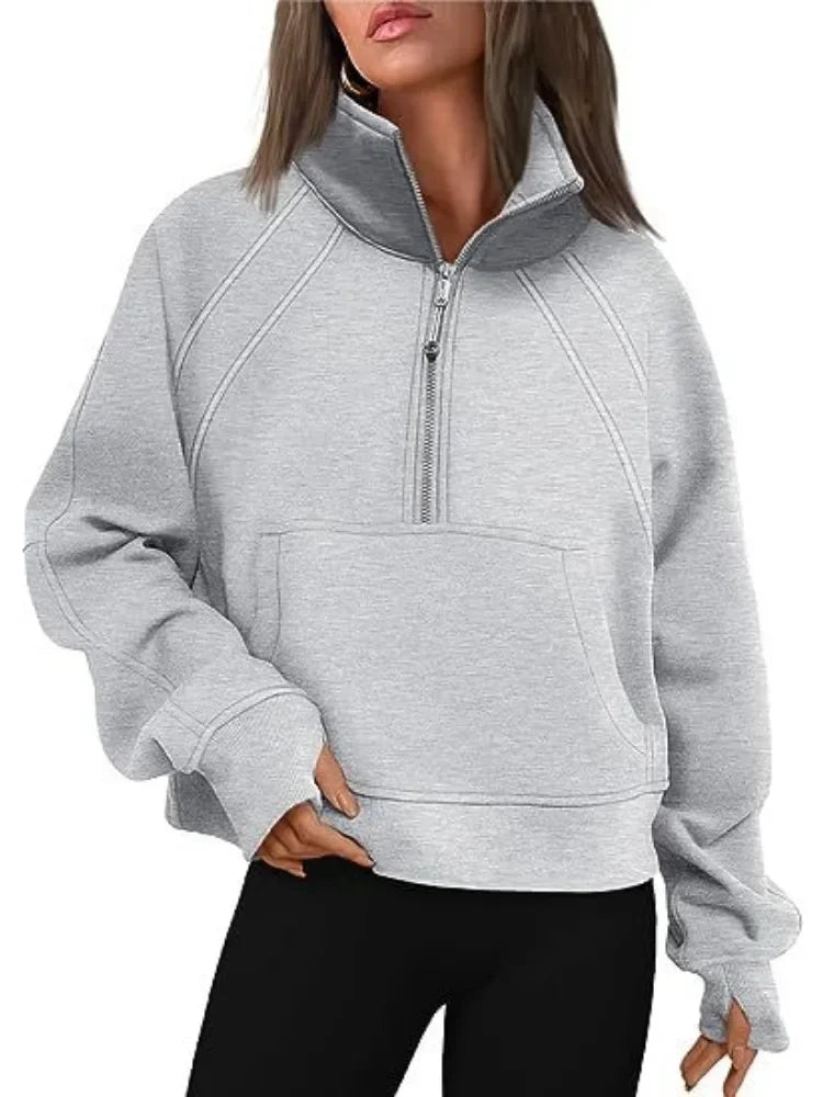 GENEVIE ZIP SWEATER