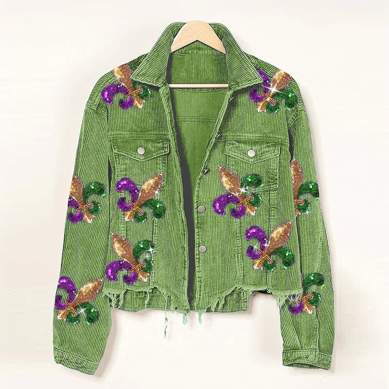 Juliette Corduroy Sequin Jacket