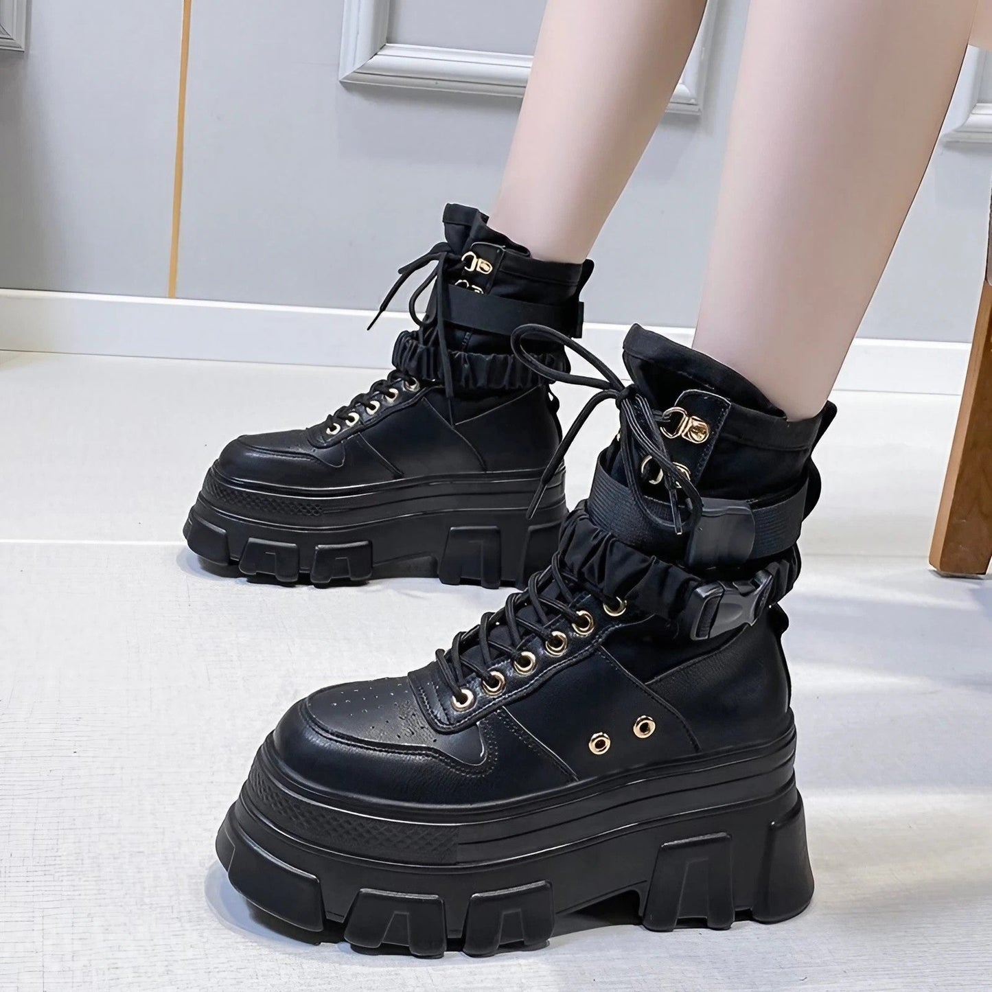 Lace-up Platform Boots