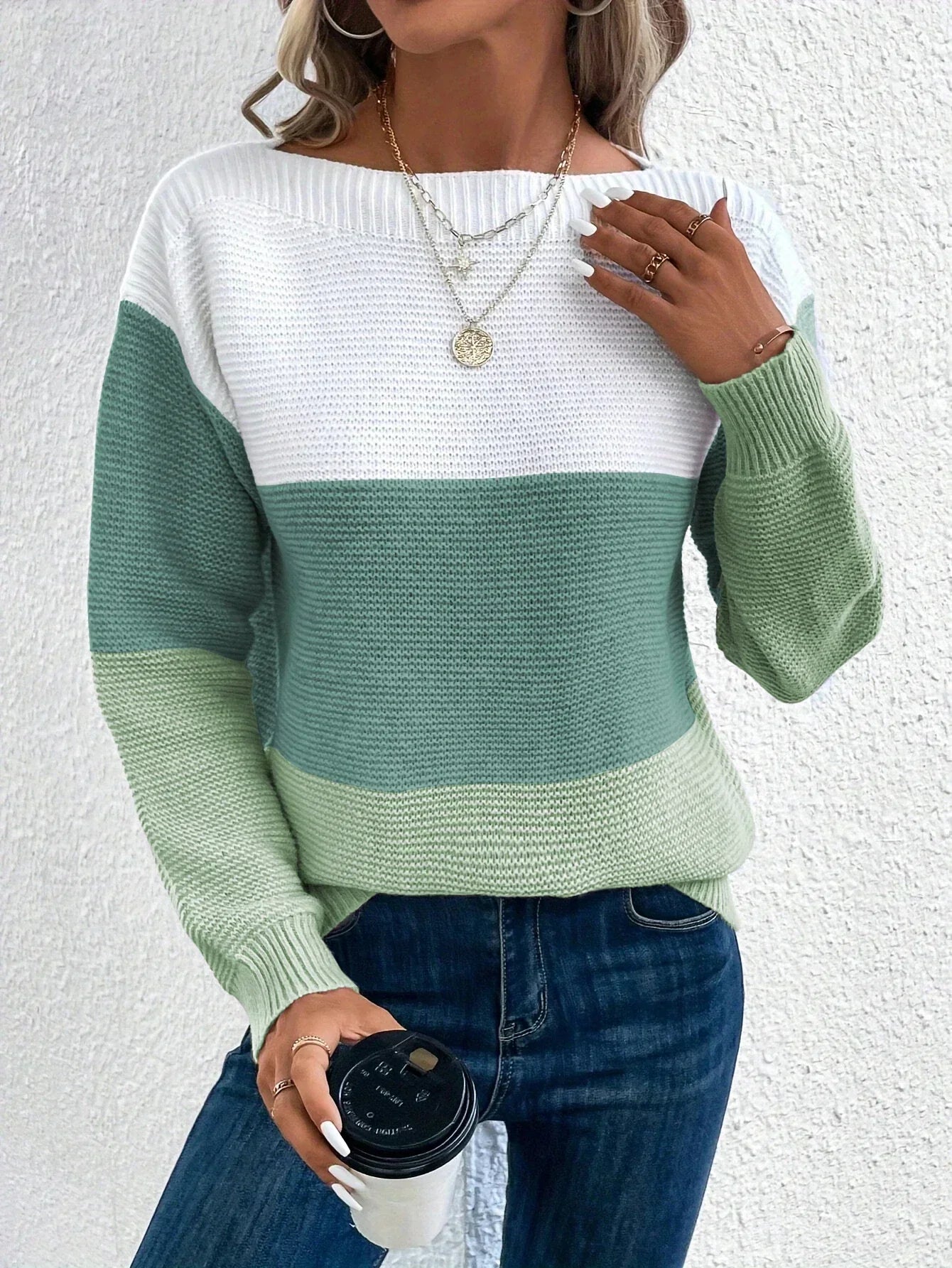 Ellie Boat Neck Sweater