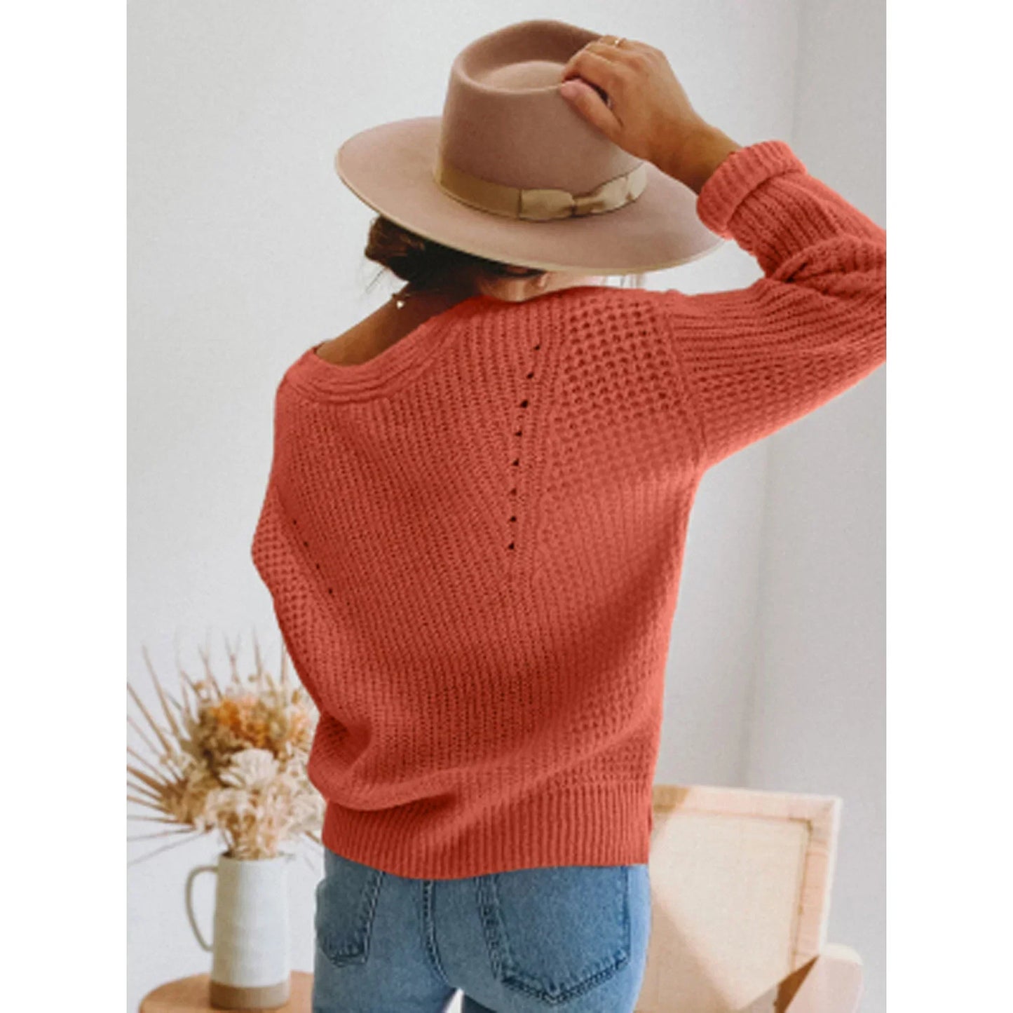 Cara Hollow Sweater Top