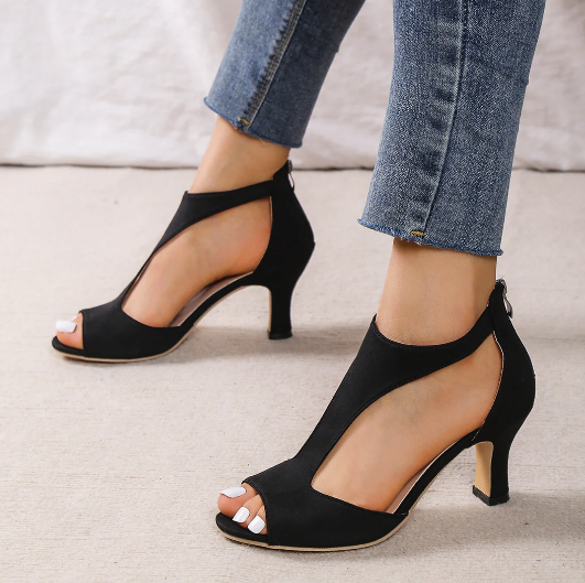 Ora Open Toe Heels