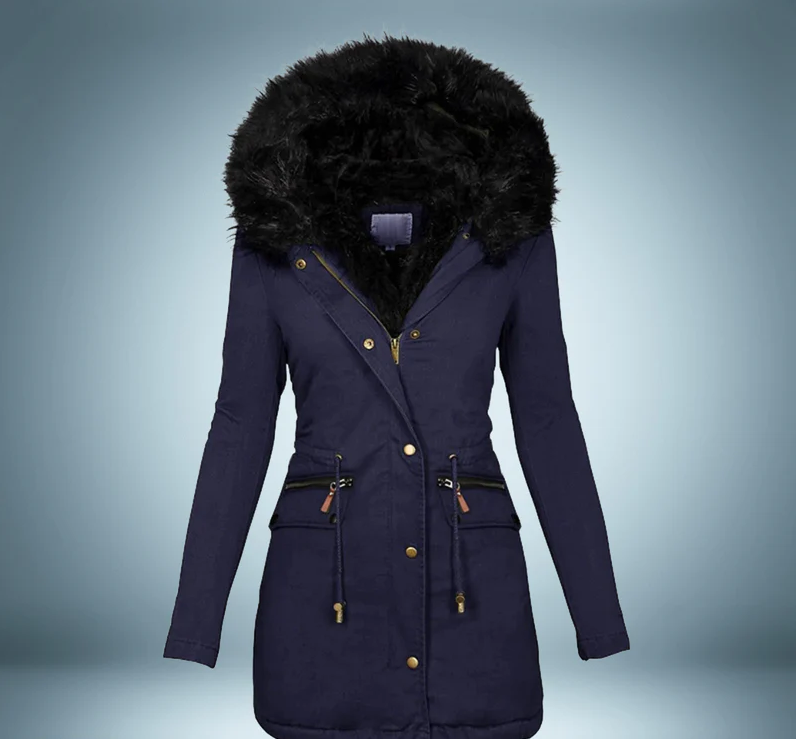 Elegant - parka with fur collar