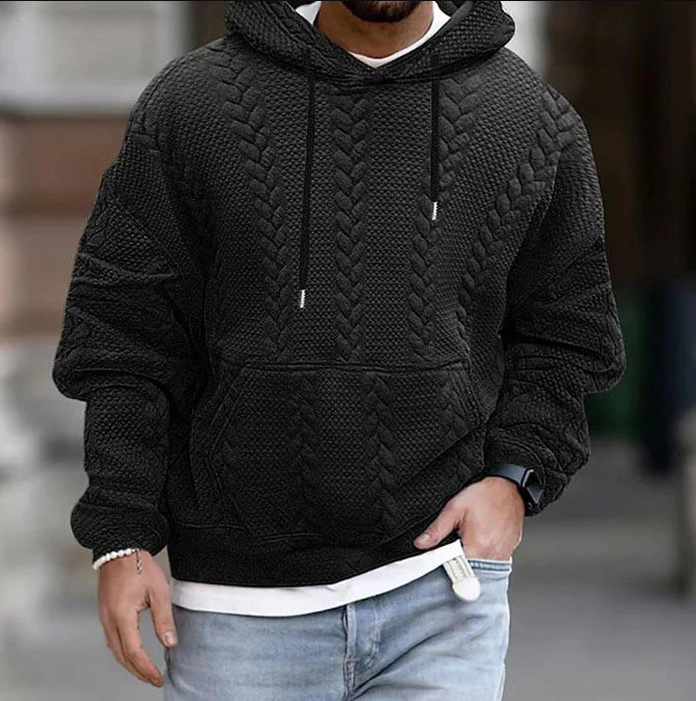 Comfortable men's hoodie for cold days