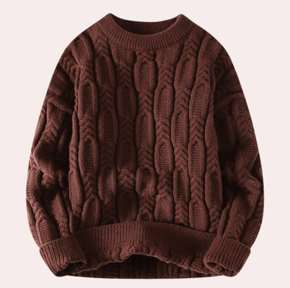 Tiberiu - warm knitted jumper for men