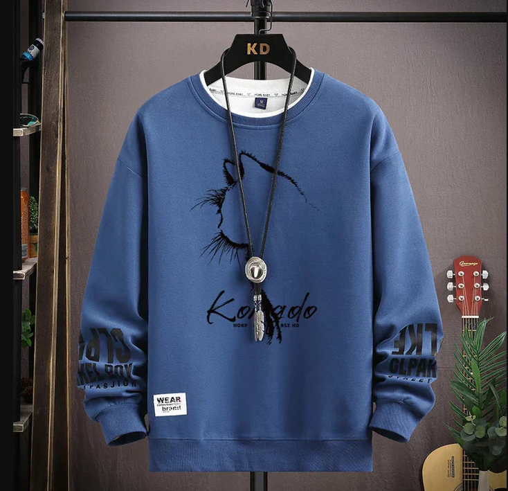 Men's sweatshirt-style sweatshirt