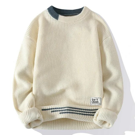 Soft knitted jumper for men